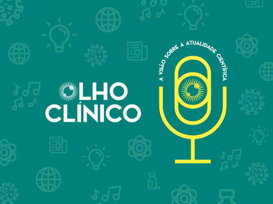 Logo podcast olho clínico